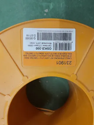 LOTE DE 3 ROLLOS DE CABLE DE FIBRA TELEVES