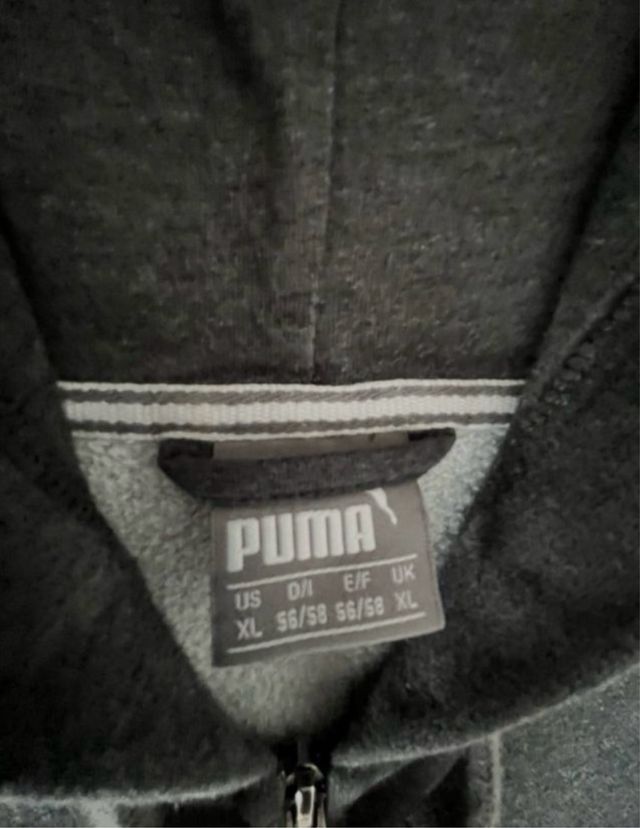 Felpa Puma Uomo Taglia XL Grigio/Rosso