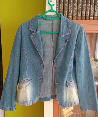 Chaqueta Blazer Vaquera Mujer Mediterráneo