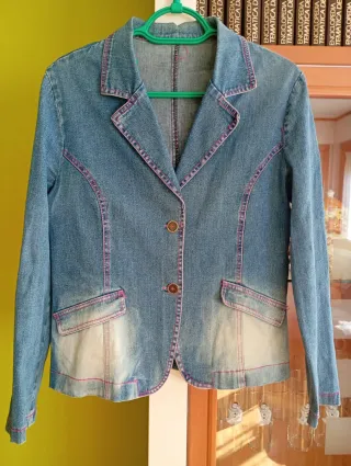 Chaqueta Blazer Vaquera Mujer Mediterráneo