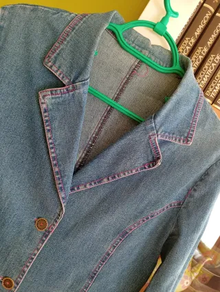 Chaqueta Blazer Vaquera Mujer Mediterráneo