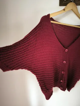 Cardigan Bordô Tamanho M