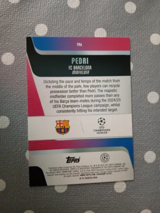 Pedri FC Barcelona TOPPS CHAMPIONS LEAGUE 196
