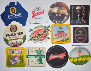 Lote posavasos cervezas internacionales