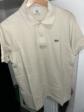 Polo Lacoste Beige Talla M