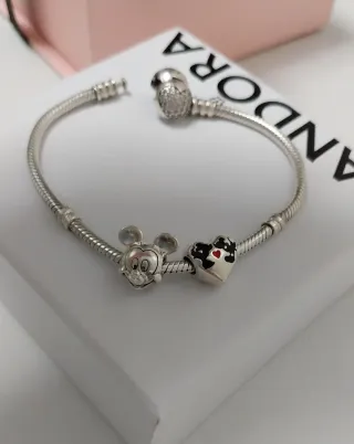 2 charm Pandora Disney Minnie y Mickey