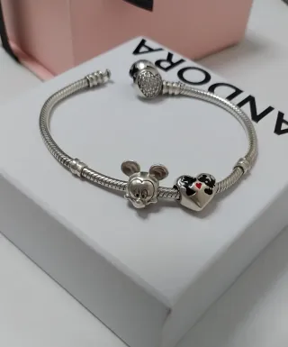 2 charm Pandora Disney Minnie y Mickey