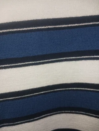 Camiseta Stronghold Rayas Azul y Blanco Talla XL