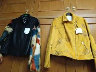 Chaquetas Desigual Mujer Talla XL/46 Negra Multico