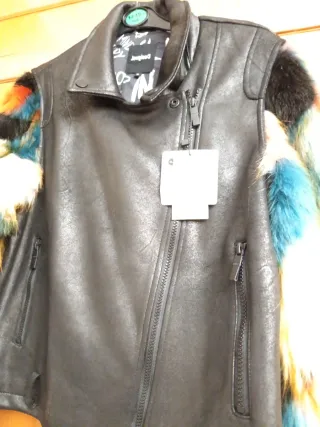 Chaquetas Desigual Mujer Talla XL/46 Negra Multico