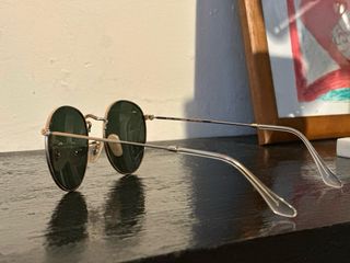 Gafas de sol Ray Ban Round Metal doradas