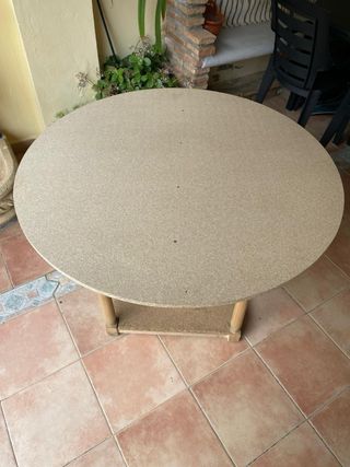 Mesa camilla con cristal y Brasero Eléctrico