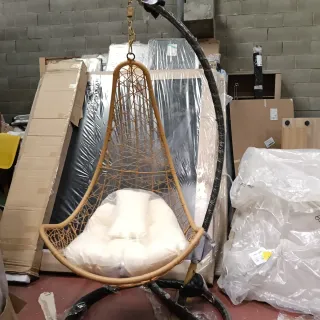 Silla Colgante Comfivo Marrón y Beige