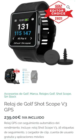 Shot Scope V3 GPS GOLF