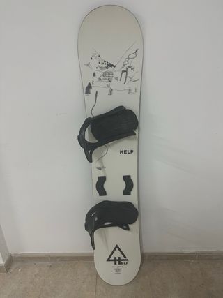 Tabla Snow Help, Fijaciones y Botas Burton Step On