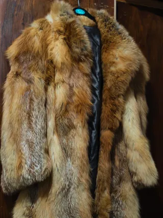 Abrigo de piel Zorro Canadiense (Lomos)