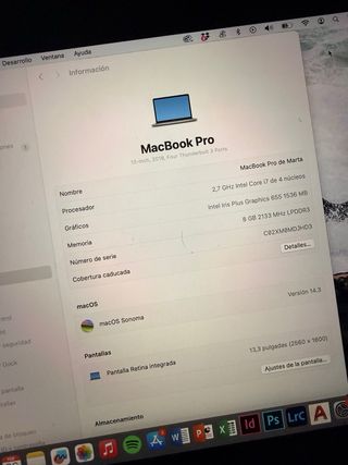 MacBook Pro 13”. Edicion 2018