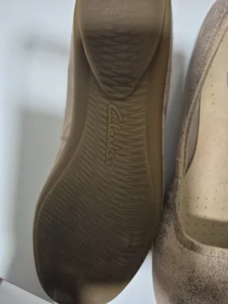 Zapatos Clarks Talla 39 Beige/Dorado