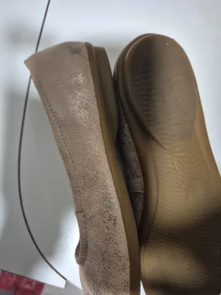 Zapatos Clarks Talla 39 Beige/Dorado