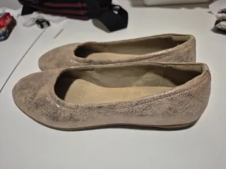 Zapatos Clarks Talla 39 Beige/Dorado