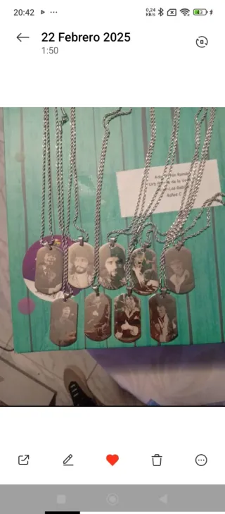 Collar rizado con placa de Camarón de la Isla