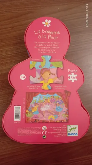 Puzzle Djeco Bailarina 36 Piezas +4 Años