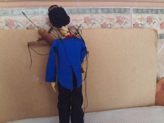 marioneta titere gauroche de madera , origen checa