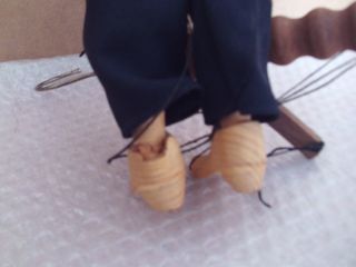 marioneta titere gauroche de madera , origen checa