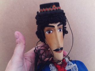 marioneta titere gauroche de madera , origen checa