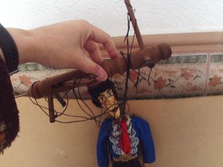marioneta titere gauroche de madera , origen checa