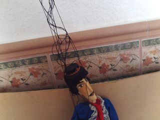 marioneta titere gauroche de madera , origen checa