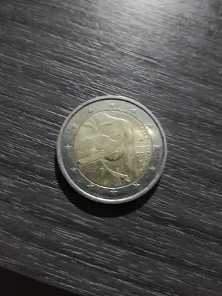 Moneda 2 Euros Diseño Cuerpo Humano