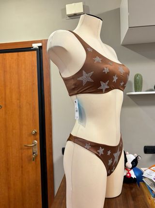 Bikini Tizenis Stella Marrone Taglia S