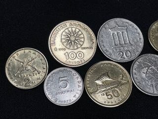 Lote 8 monedas Griegas personajes históricos