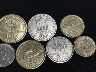Lote 8 monedas Griegas personajes históricos