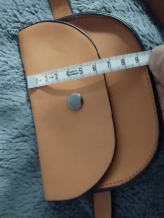 Bolso riñonera mujer marrón/naranja