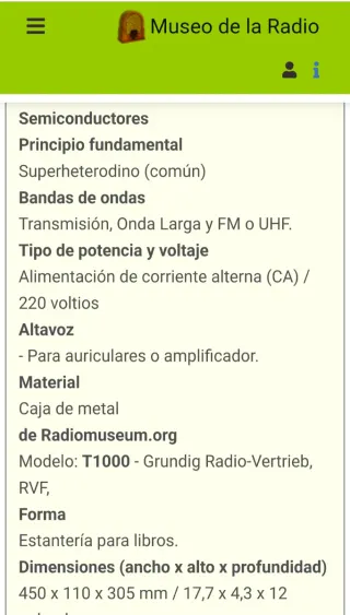 Receptor Radio Vintage Grundig T1000 HIGH FIDELITY