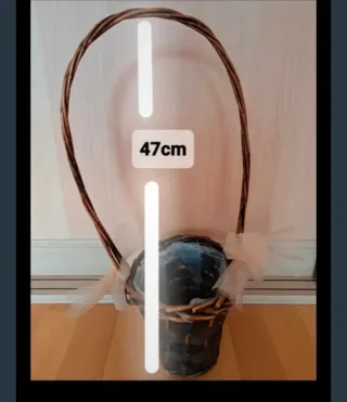 Cestas decorativas de mimbre