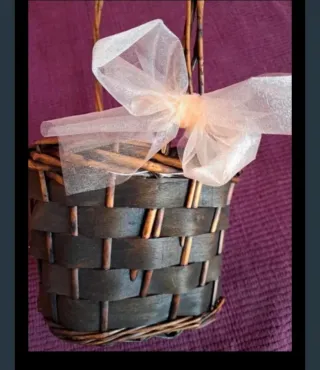 Cestas decorativas de mimbre