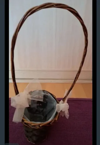 Cestas decorativas de mimbre