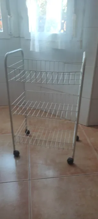 Carrito verdulero 3 estantes con ruedas