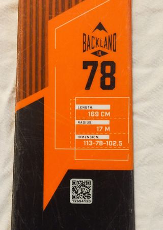 Esquís Montaña Atomic Backland 78 + Fijaciones