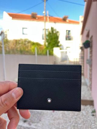 Porta cartões Montblanc preto