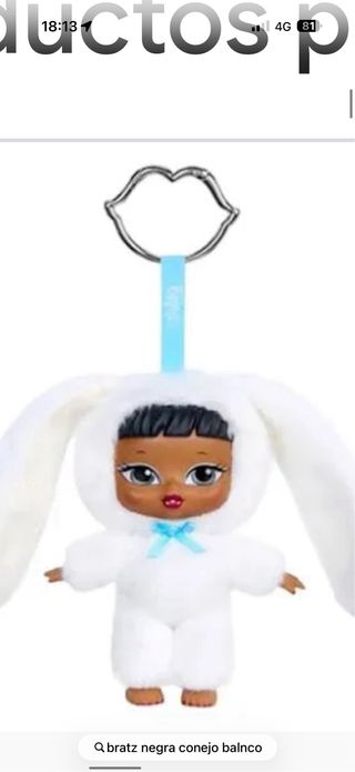 Bratz Bratziez Muñeca-llavero peluche ( el conejo)