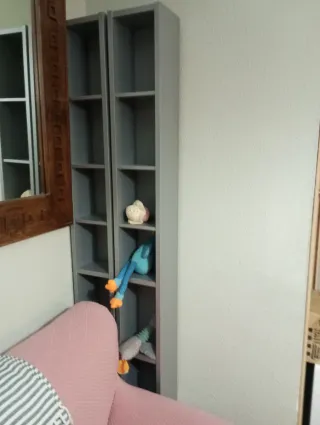 Estanterías dos Metálica Gris y Madera