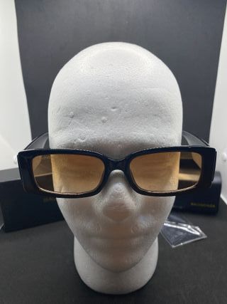 Occhiali da sole Balenciaga neri lenti marroni