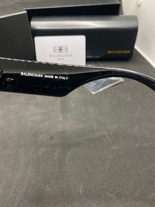 Occhiali da sole Balenciaga neri lenti marroni