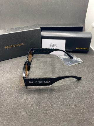 Occhiali da sole Balenciaga neri lenti marroni