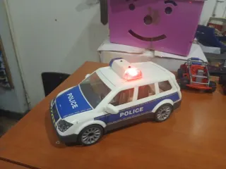 Coche Policía Luces y Sonido playmobil