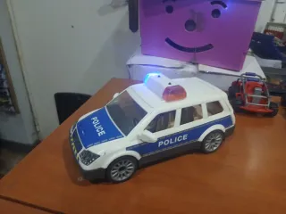 Coche Policía Luces y Sonido playmobil